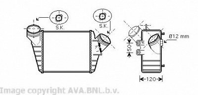 AVA QUALITY COOLING vw4219 -  Интеркулер